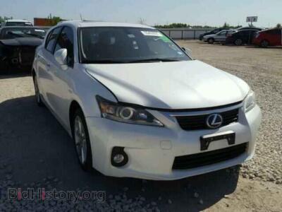 2011 Lexus CT 200 CT200H, белый — VIN JTHKD5BHXB2044686, Copart