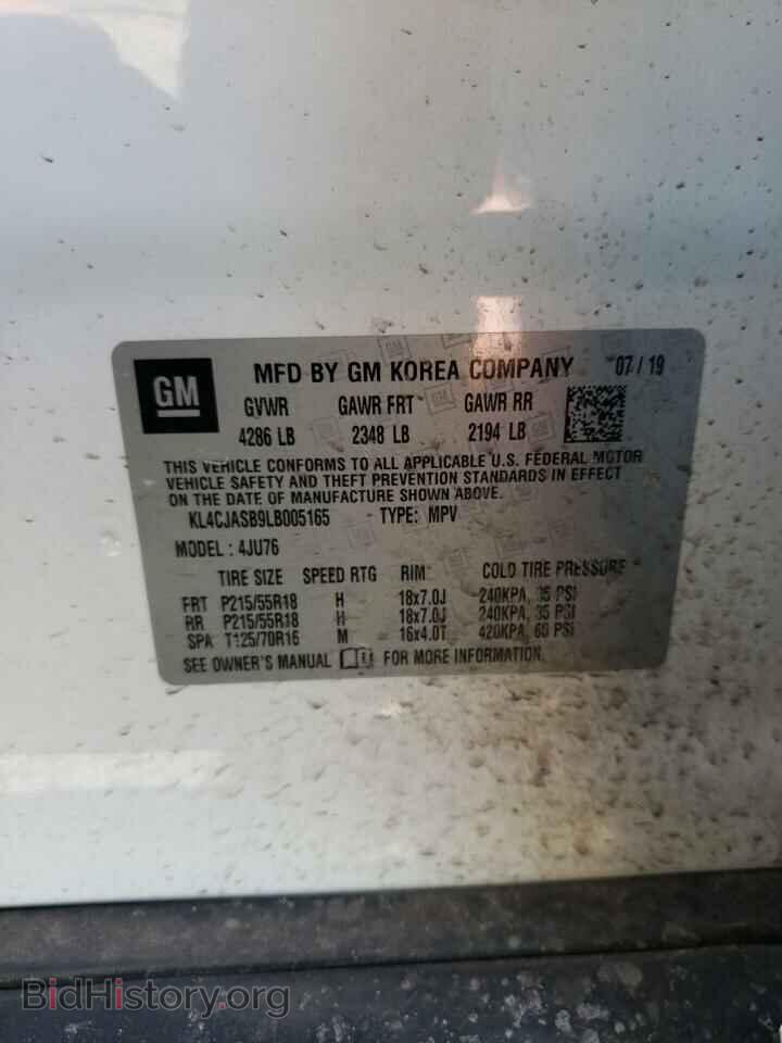 2020 BUICK ENCORE - VIN: KL4CJASB9LB005165 - Фото 10