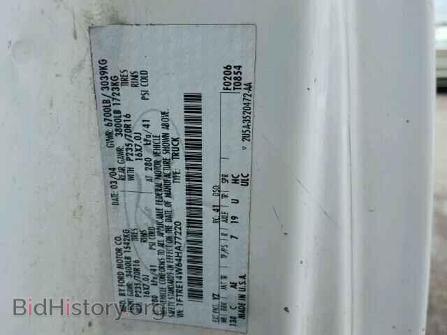 2004 FORD ECONOLINE - VIN: 1FTRE14W64HA77220 - Фото 10