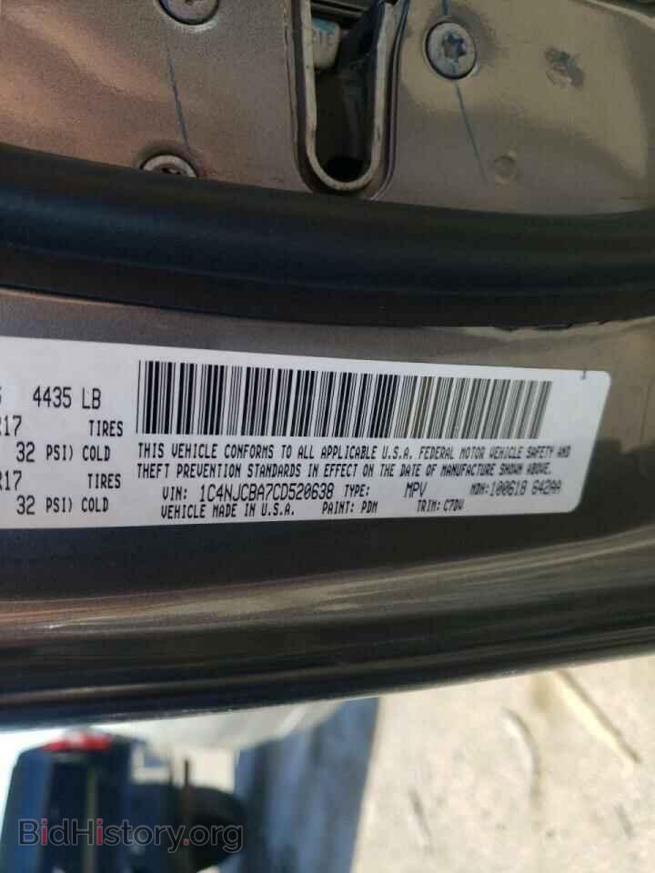 2012 JEEP COMPASS - VIN: 1C4NJCBA7CD520638 - Photo 10