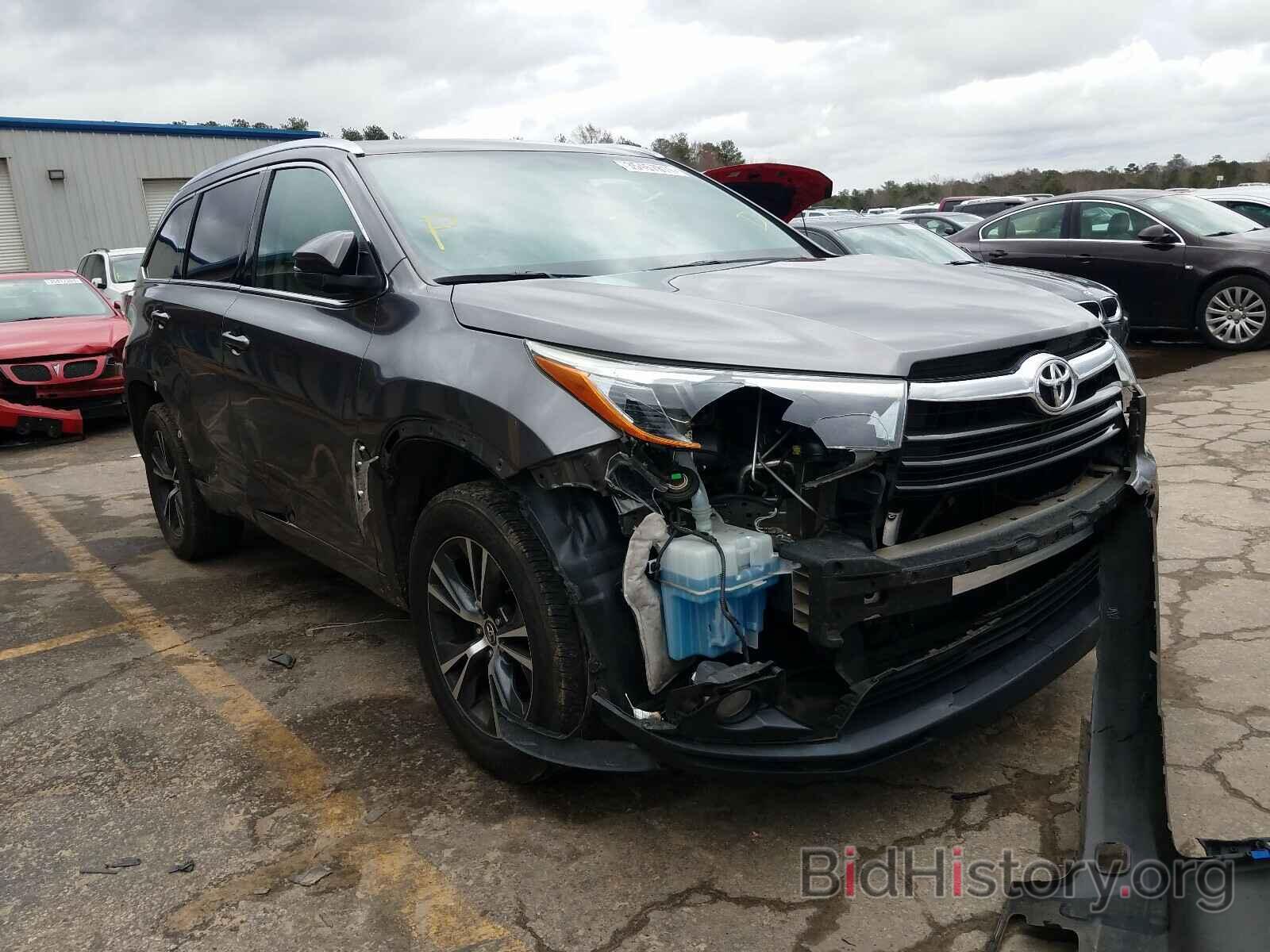 Photo 5TDKKRFH9GS503165 - TOYOTA HIGHLANDER 2016