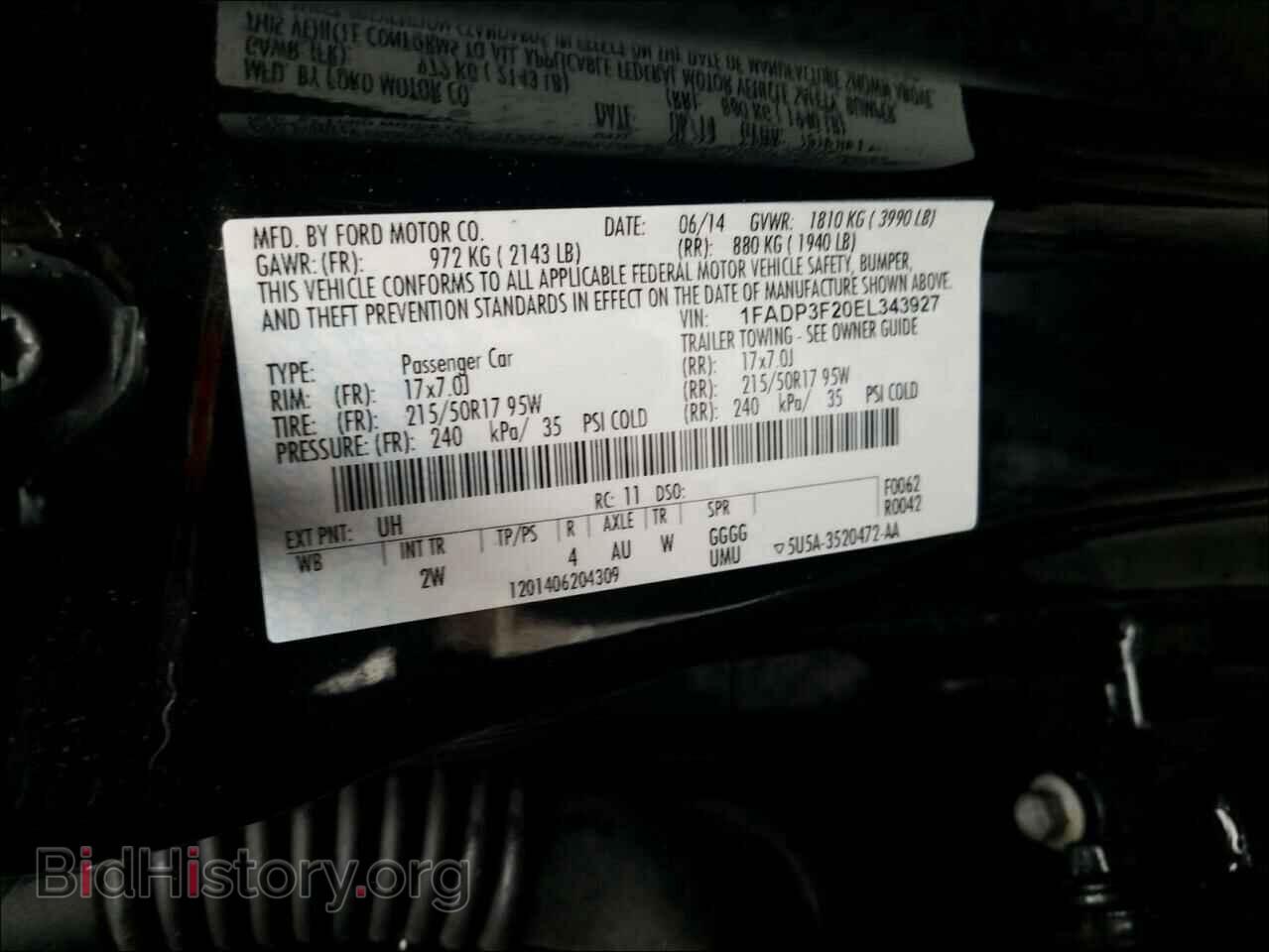 2014 FORD FOCUS - VIN: 1FADP3F20EL343927 - Photo 10