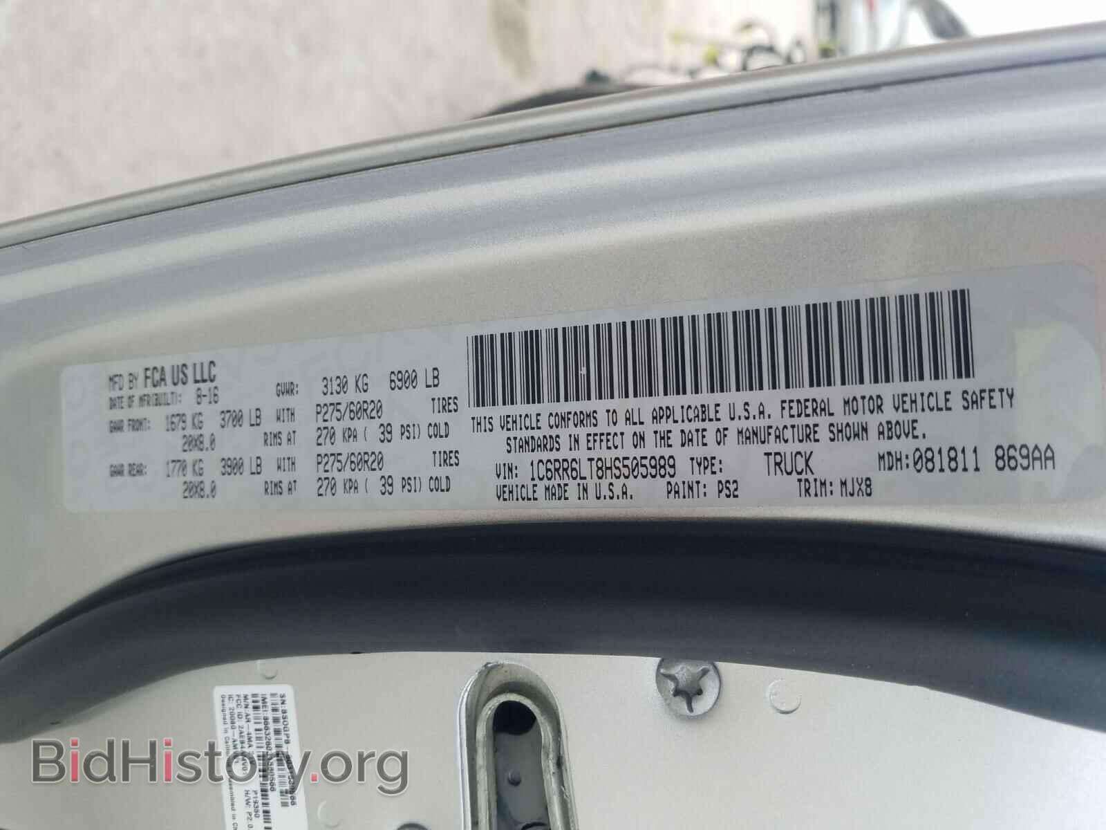 2017 RAM 1500 - VIN: 1C6RR6LT8HS505989 - Фото 10
