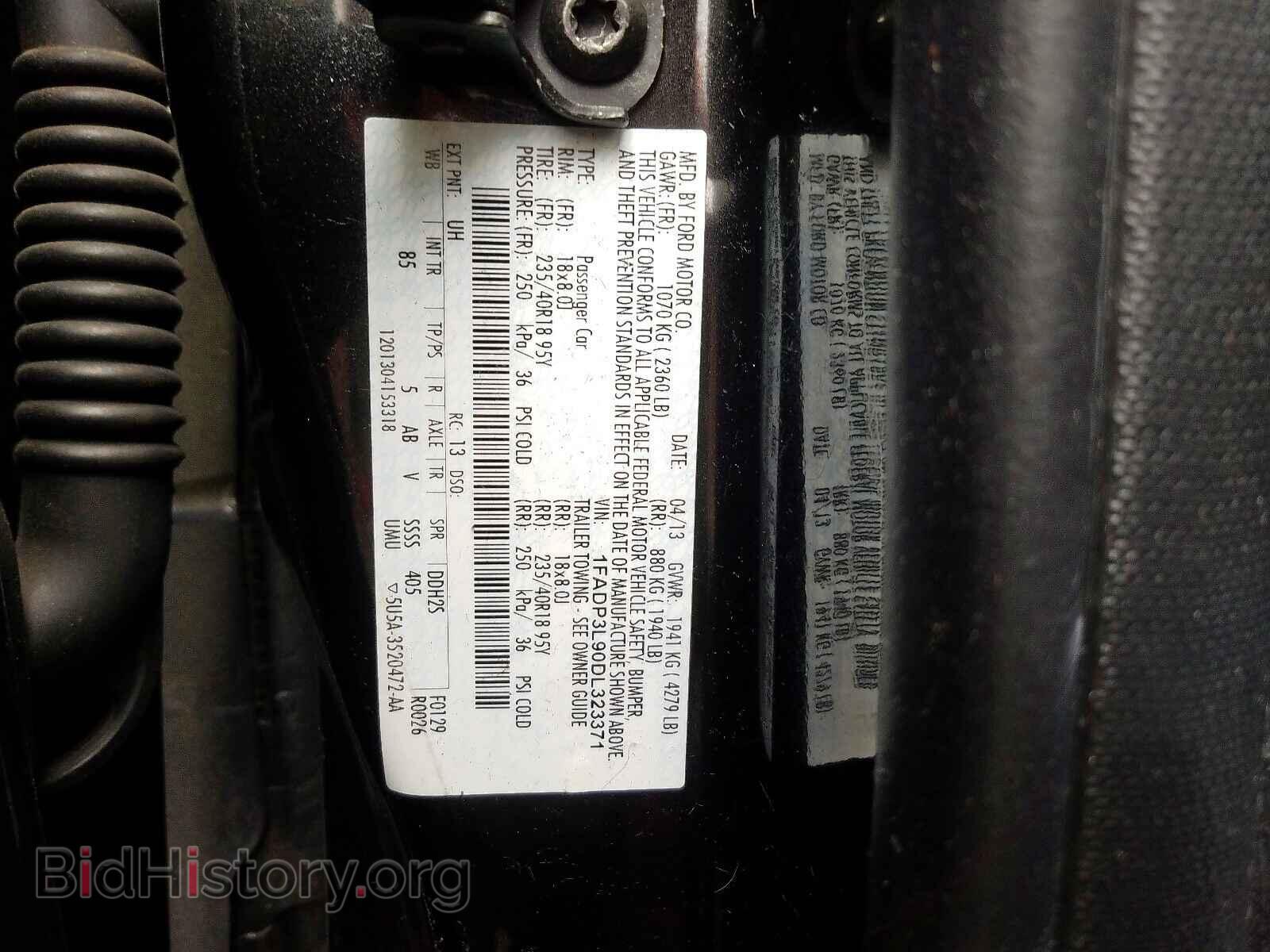 2013 FORD FOCUS - VIN: 1FADP3L90DL323371 - Фото 10