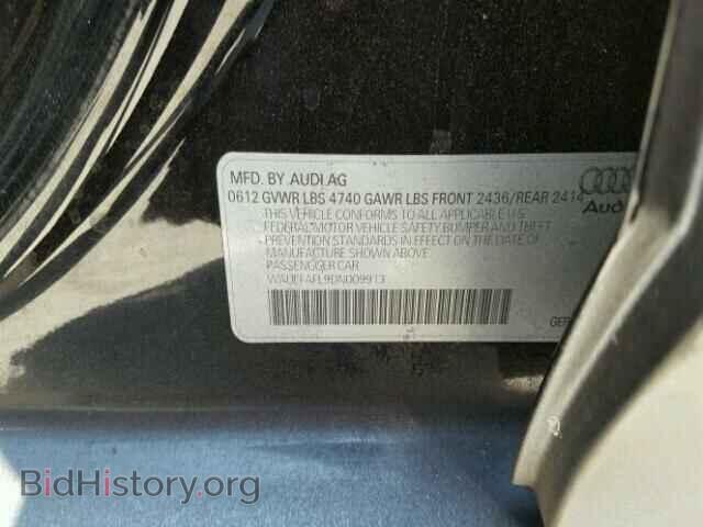 2013 AUDI A4 - VIN: WAUEFAFL9DN009913 - Фото 10