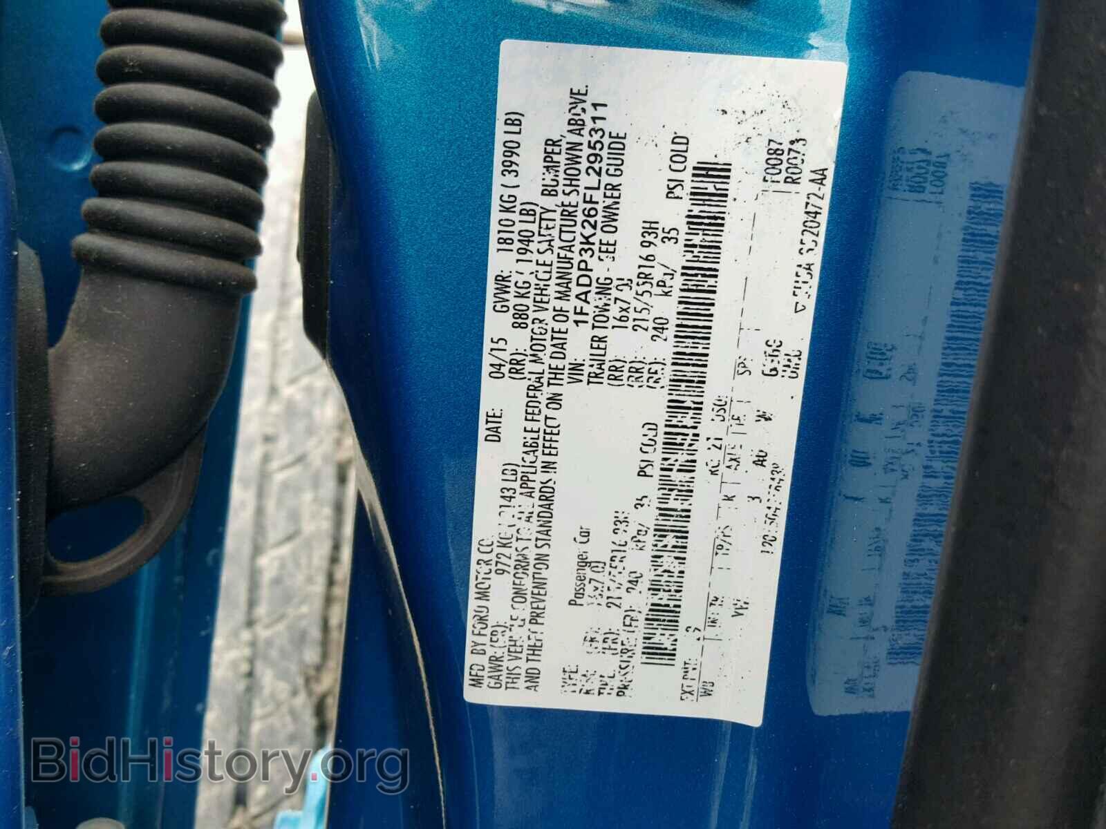 2015 FORD FOCUS - VIN: 1FADP3K26FL295311 - Фото 10
