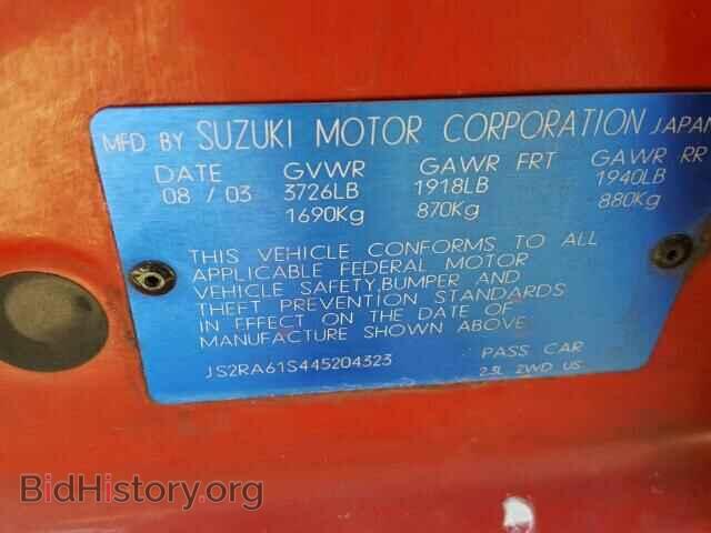 2004 SUZUKI AERIO - VIN: JS2RA61S445204323 - Фото 10