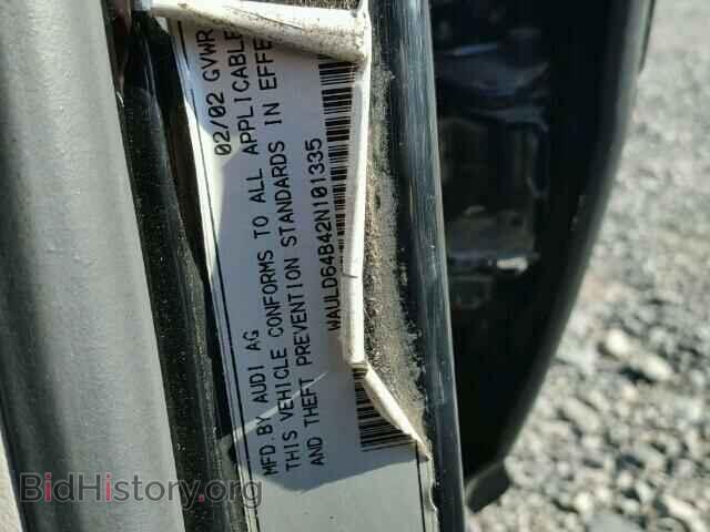 2002 AUDI A6 - VIN: WAULD64B42N101335 - Фото 10