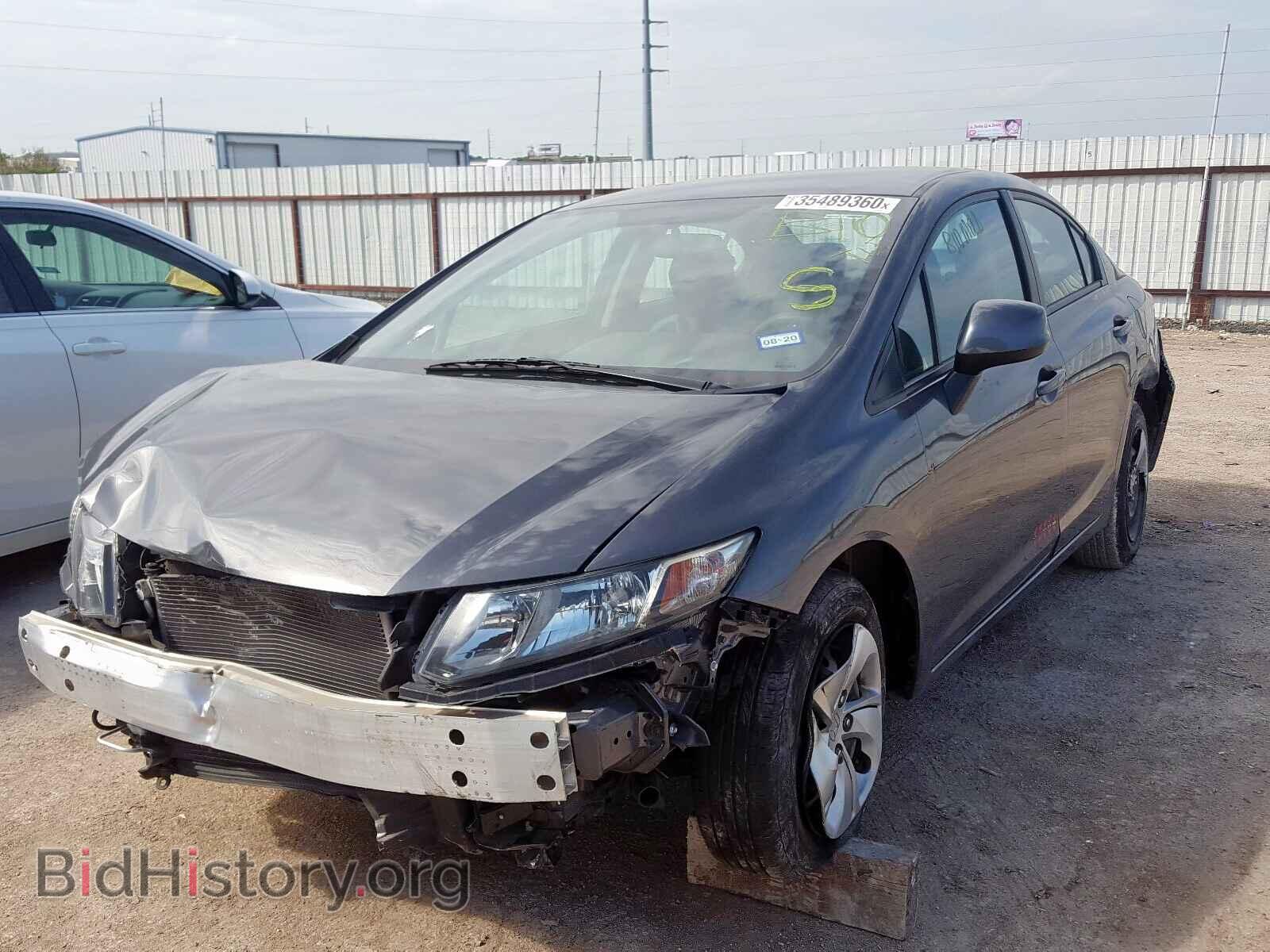 2013 HONDA CIVIC - VIN: 2HGFB2F57DH594561 - Фото 2