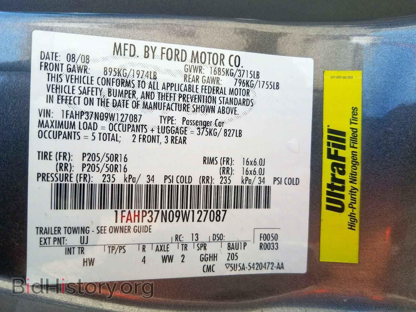 2009 FORD FOCUS - VIN: 1FAHP37N09W127087 - Photo 10