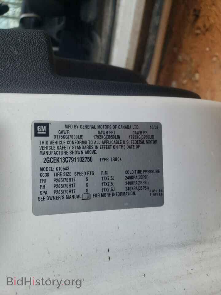 2009 CHEVROLET SILVERADO - VIN: 2GCEK13C791102750 - Фото 10