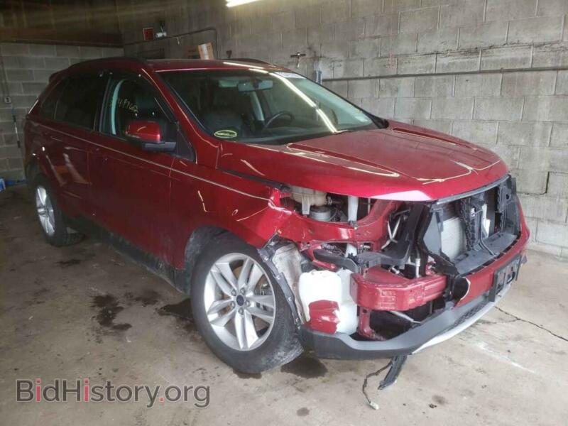 2015 Ford EDGE Edge SEL (VIN 2FMTK4J86FBB07611) — photo 1 of 10, Copart, damage: front end