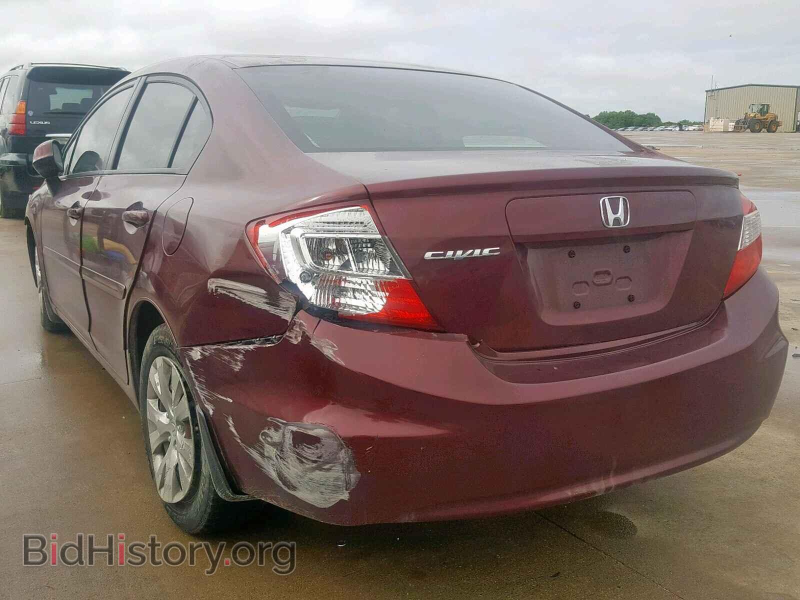2012 HONDA CIVIC LX - VIN: 2HGFB2F59CH604585 - Фото 3