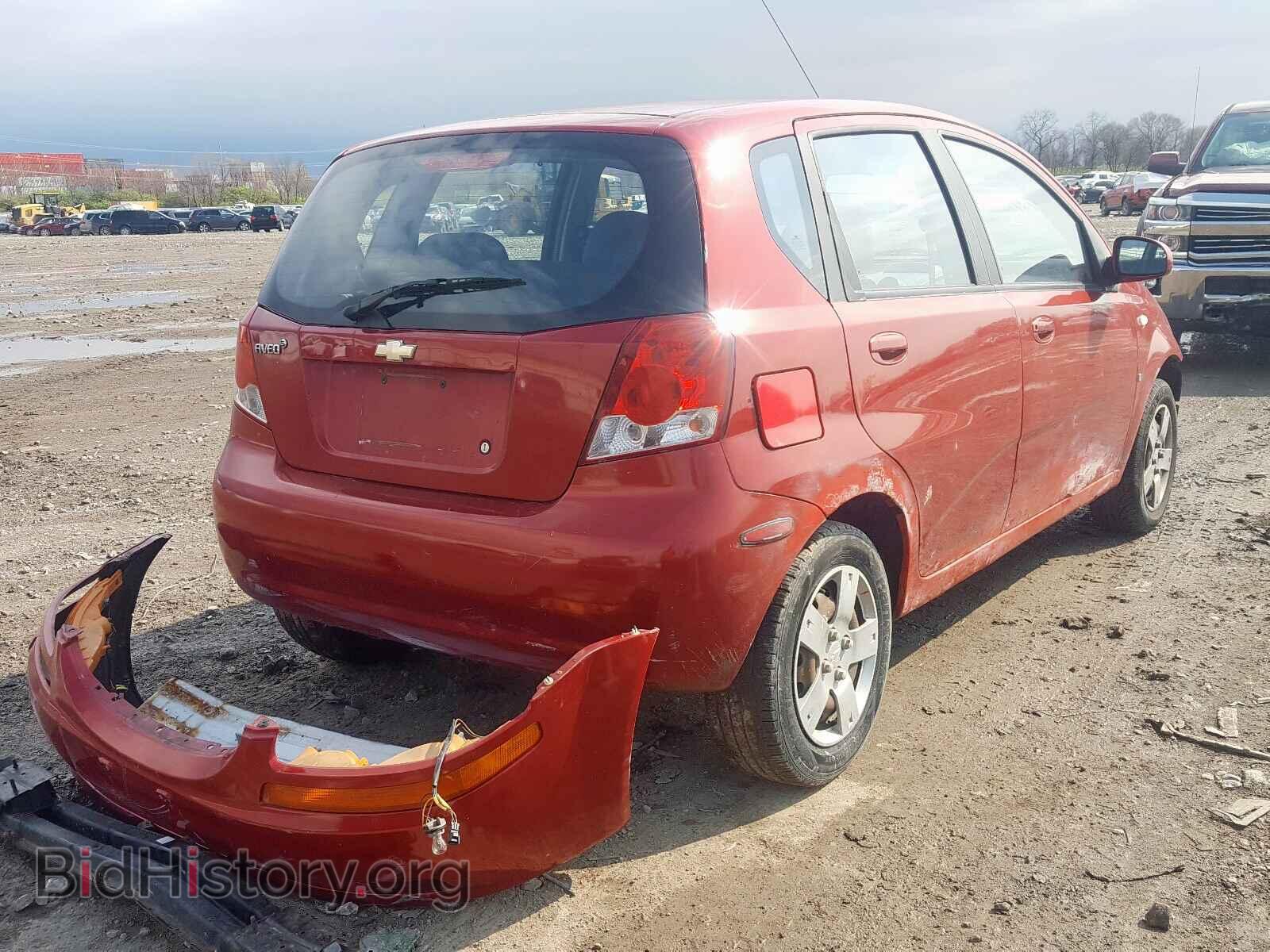 2007 CHEVROLET AVEO - VIN: KL1TD66607B778417 - Фото 4