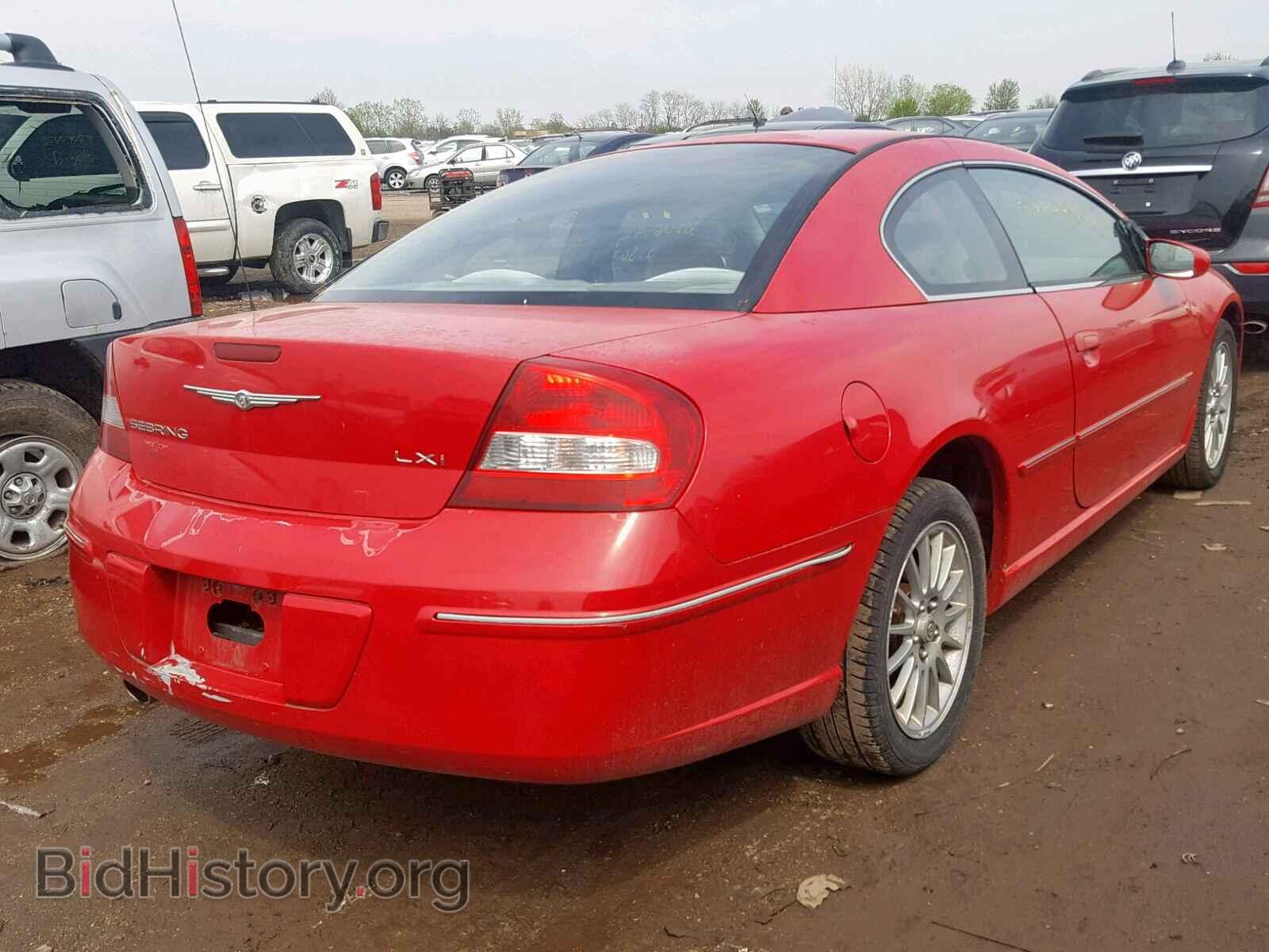 2003 CHRYSLER SEBRING - VIN: 4C3AG52H43E190363 - Фото 4