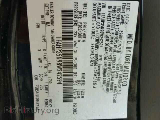2008 FORD FOCUS - VIN: 1FAHP35N98W242594 - Photo 10