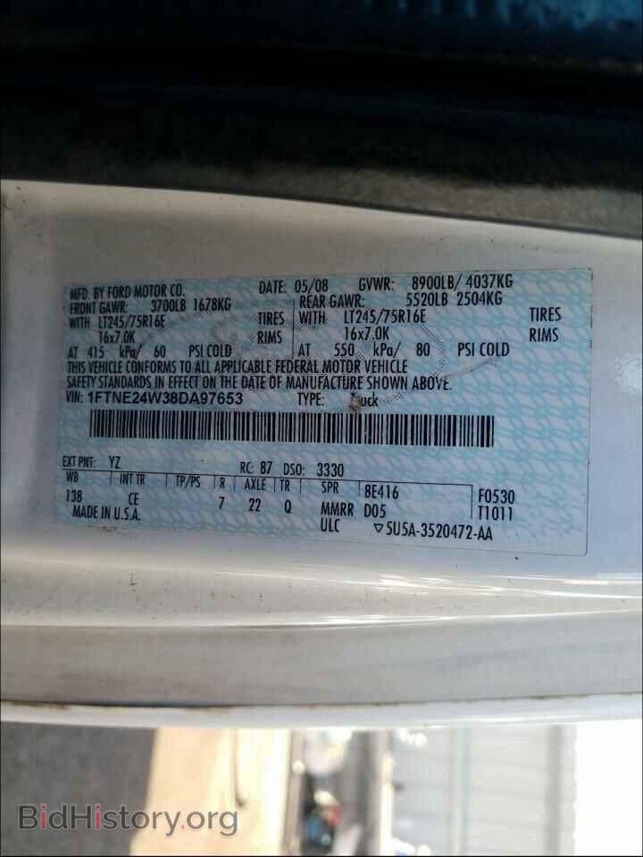 2008 FORD ECONOLINE - VIN: 1FTNE24W38DA97653 - Photo 10