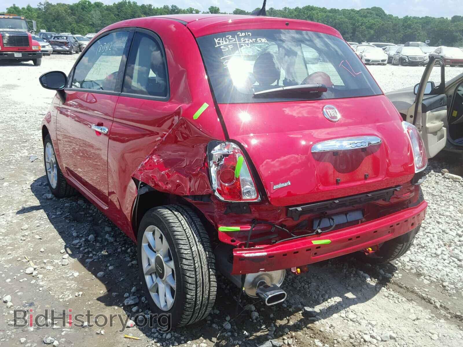 2017 FIAT 500 - VIN: 3C3CFFKR6HT700103 - Фото 3