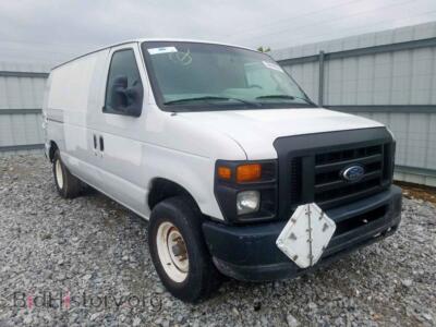 2010 Ford ECONOLINE, white — VIN 1FTNE1EW1ADA90635, Copart