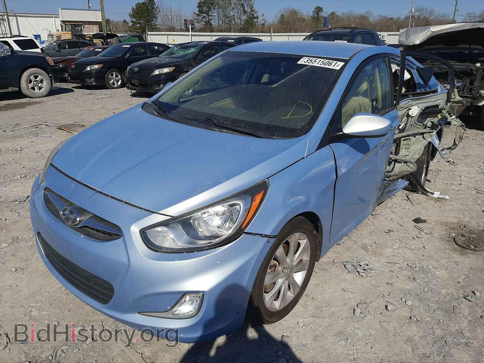 2013 HYUNDAI ACCENT - VIN: KMHCU4AE7DU579551 - Фото 2