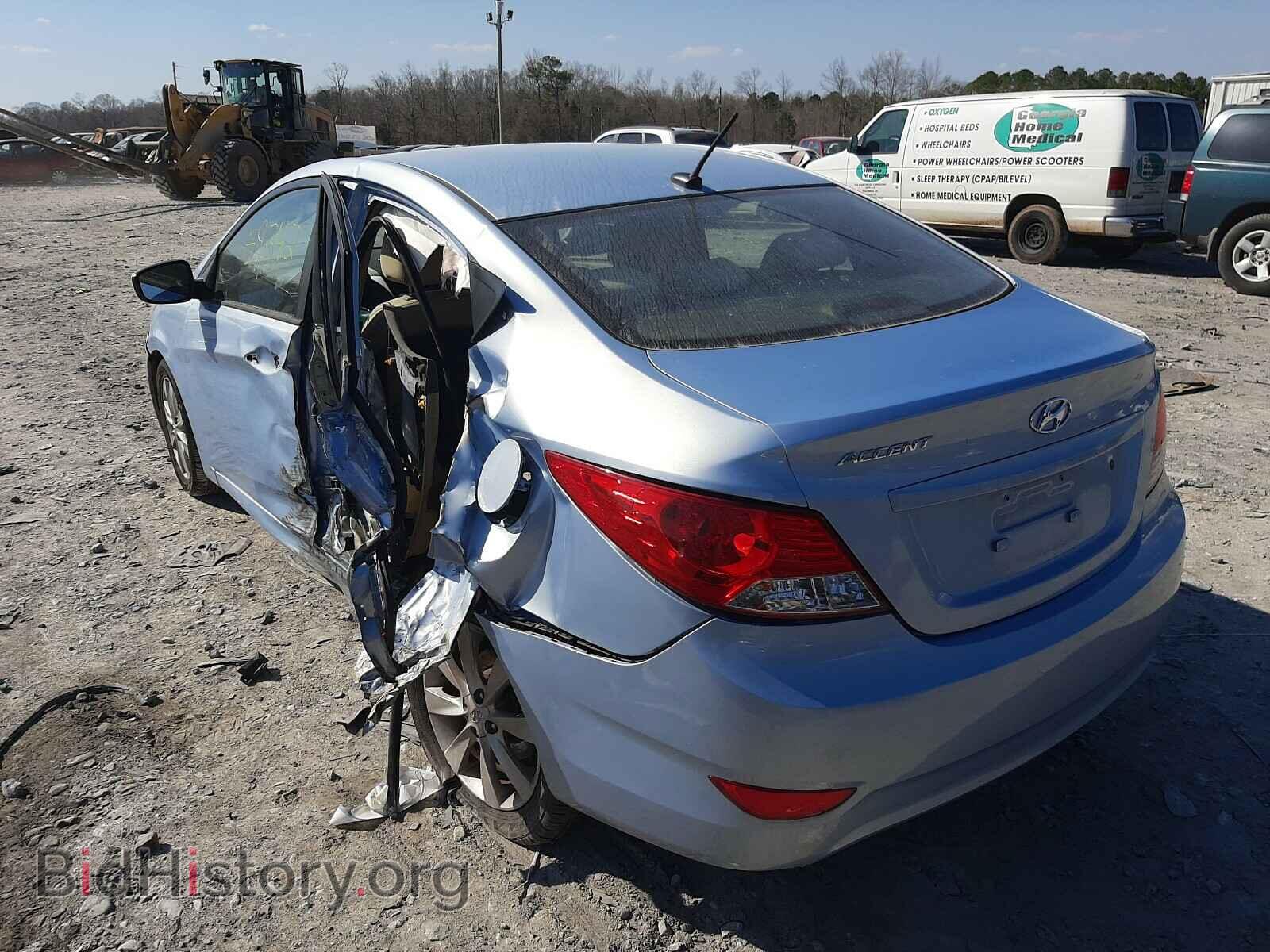 2013 HYUNDAI ACCENT - VIN: KMHCU4AE7DU579551 - Фото 3