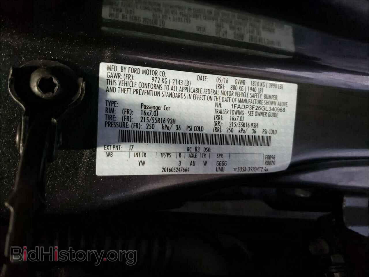 2016 FORD FOCUS - VIN: 1FADP3F26GL340968 - Photo 10