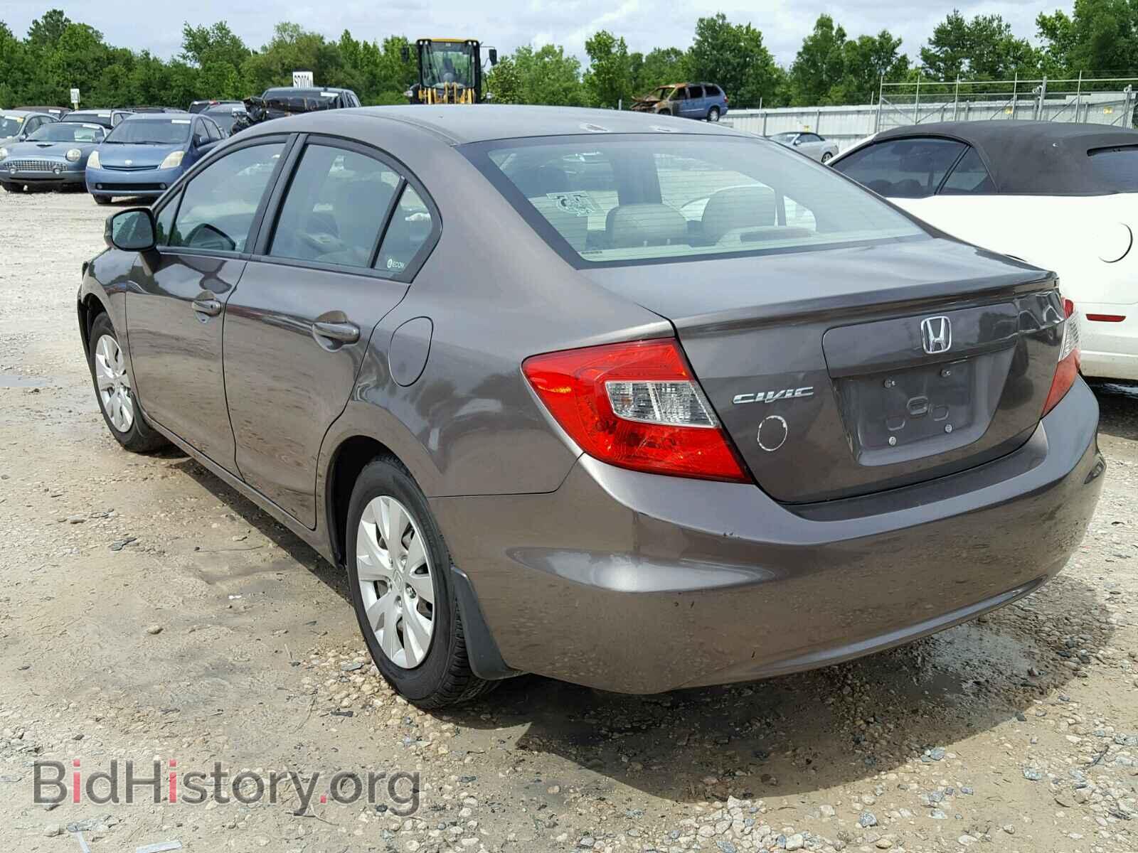 2012 HONDA CIVIC LX - VIN: 2HGFB2F55CH572105 - Фото 3