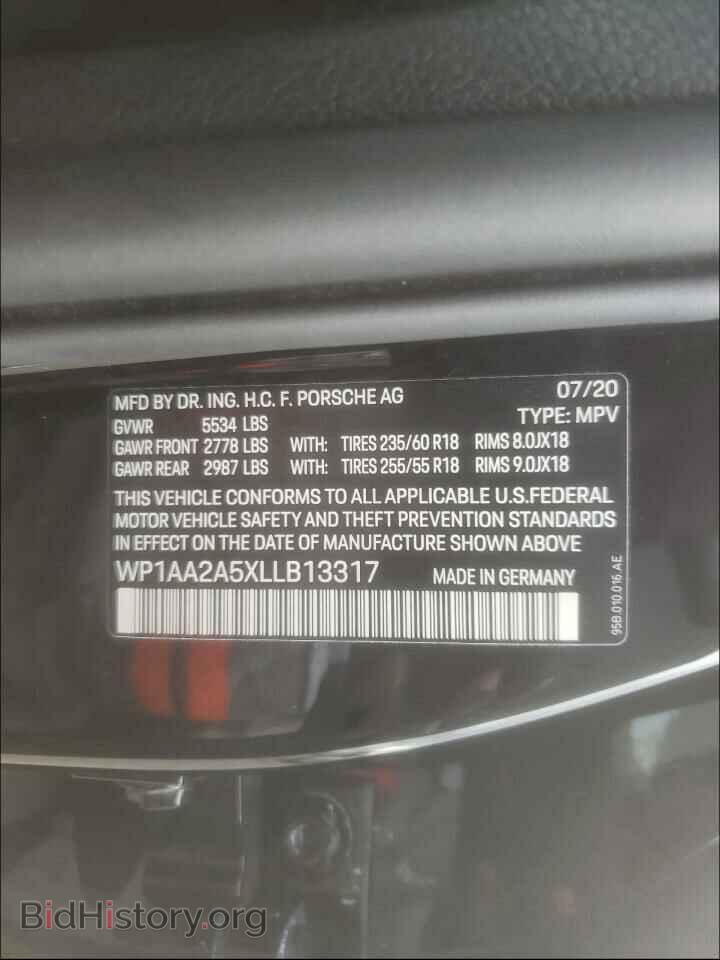 2020 PORSCHE MACAN - VIN: WP1AA2A5XLLB13317 - Фото 10