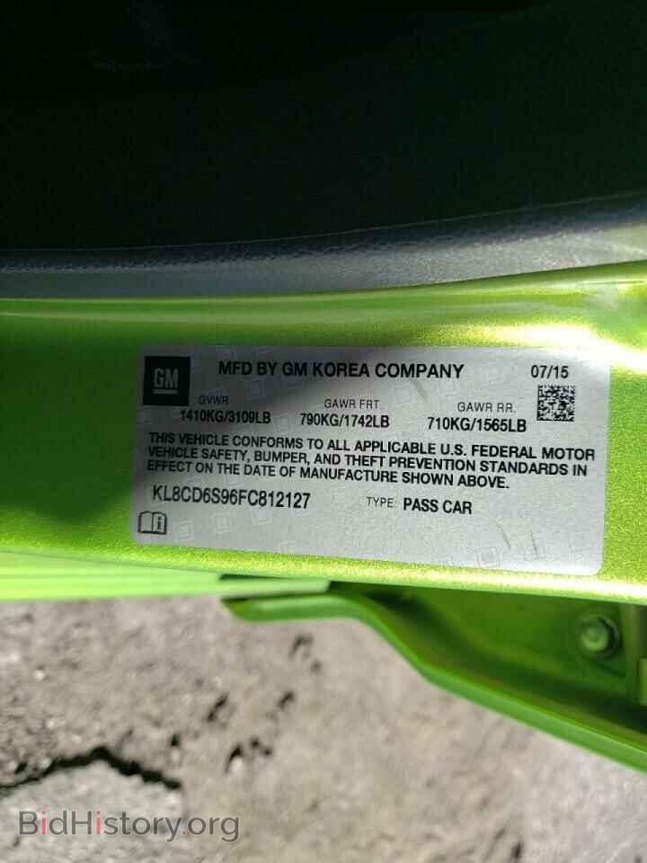 2015 CHEVROLET SPARK - VIN: KL8CD6S96FC812127 - Фото 10