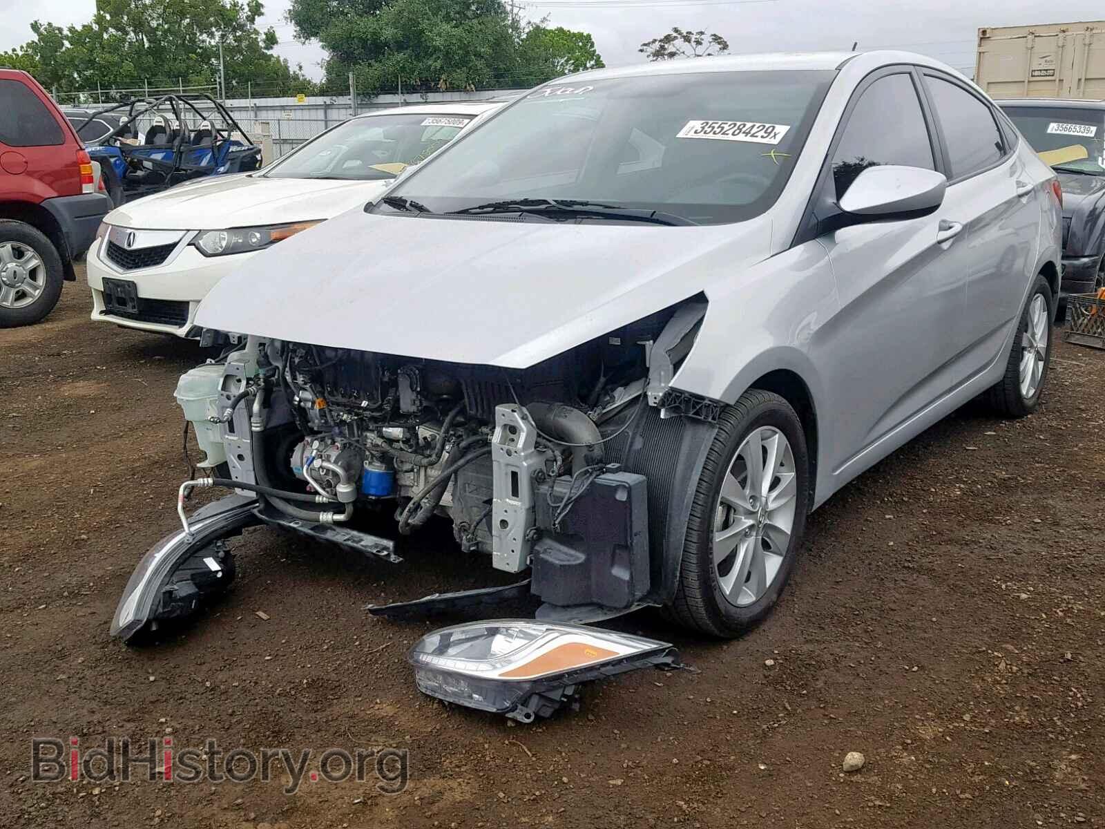 2014 HYUNDAI ACCENT - VIN: KMHCU4AE8EU765021 - Фото 2