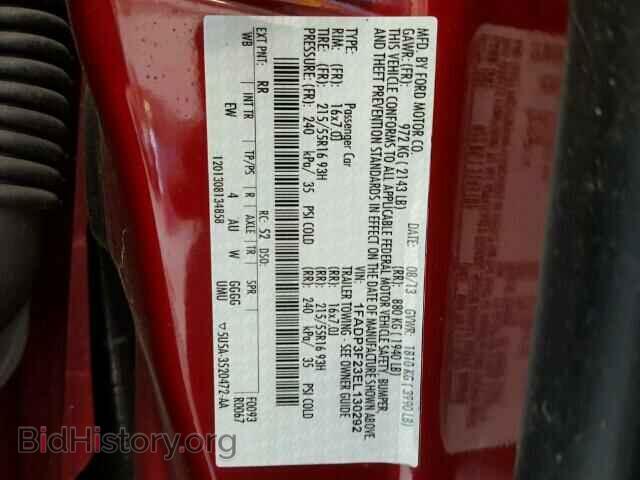 2014 FORD FOCUS - VIN: 1FADP3F23EL130292 - Photo 10