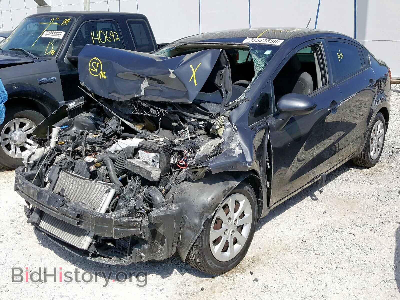 2012 KIA RIO - VIN: KNADN4A3XC6049157 - Фото 2