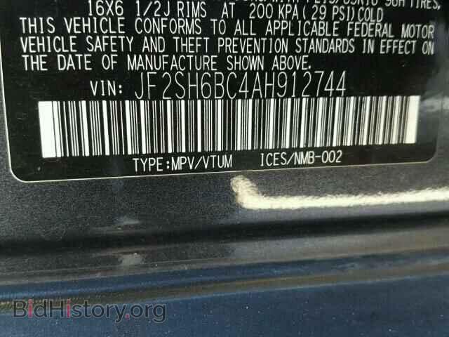 2010 SUBARU FORESTER - VIN: JF2SH6BC4AH912744 - Photo 10