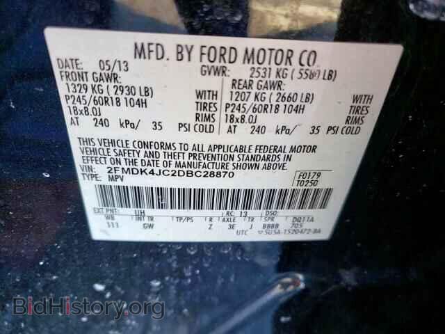 2013 FORD EDGE - VIN: 2FMDK4JC2DBC28870 - Photo 10