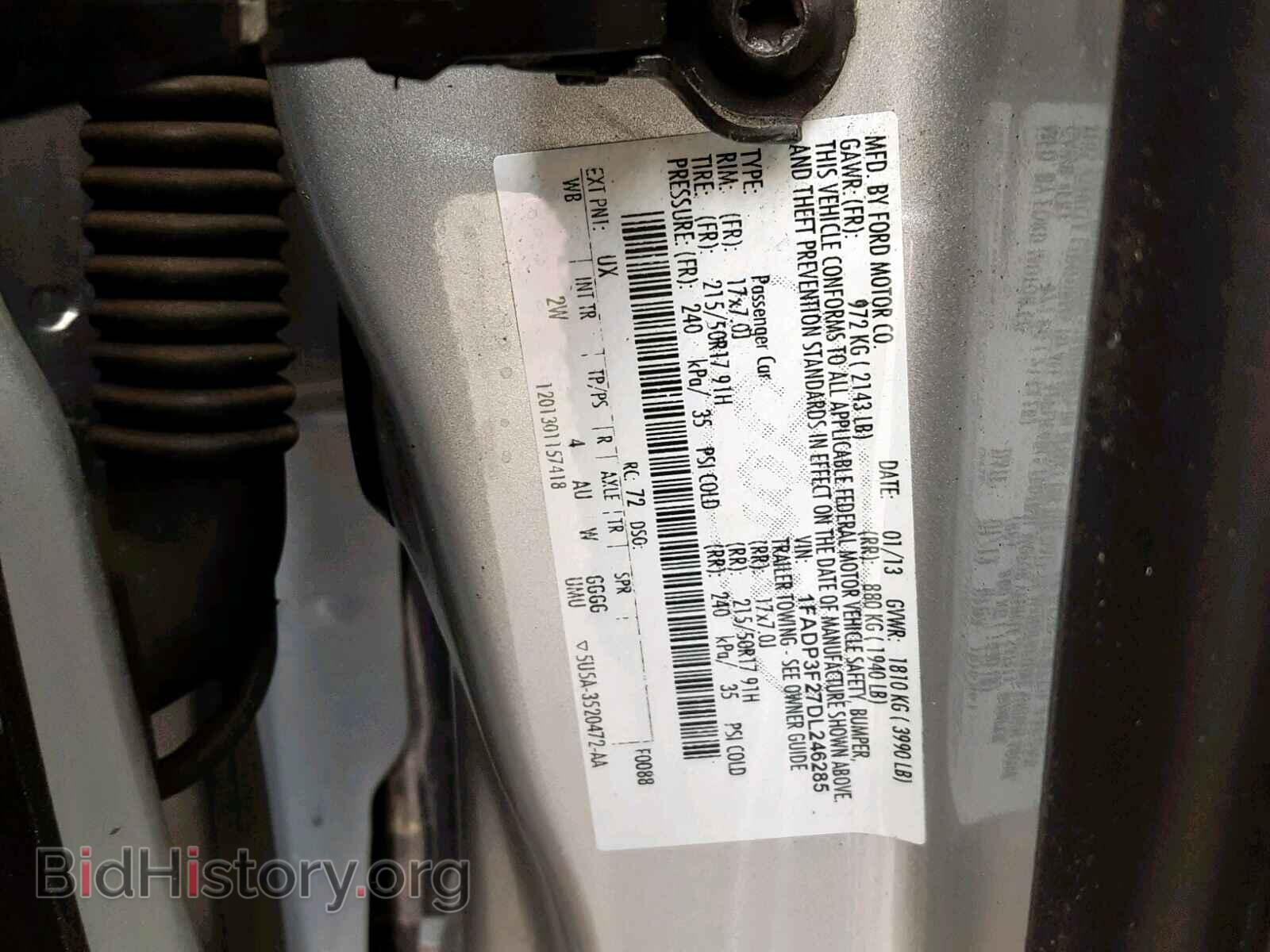 2013 FORD FOCUS SE - VIN: 1FADP3F27DL246285 - Фото 10