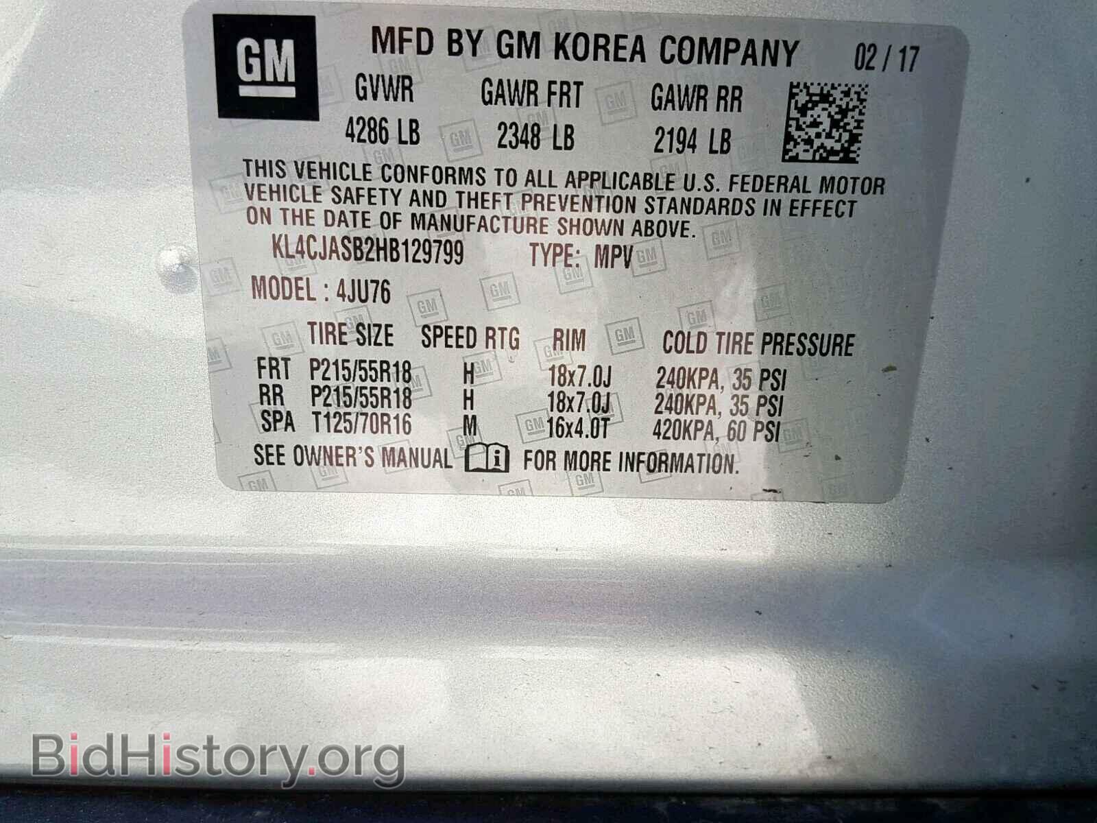 2017 BUICK ENCORE PRE - VIN: KL4CJASB2HB129799 - Photo 10