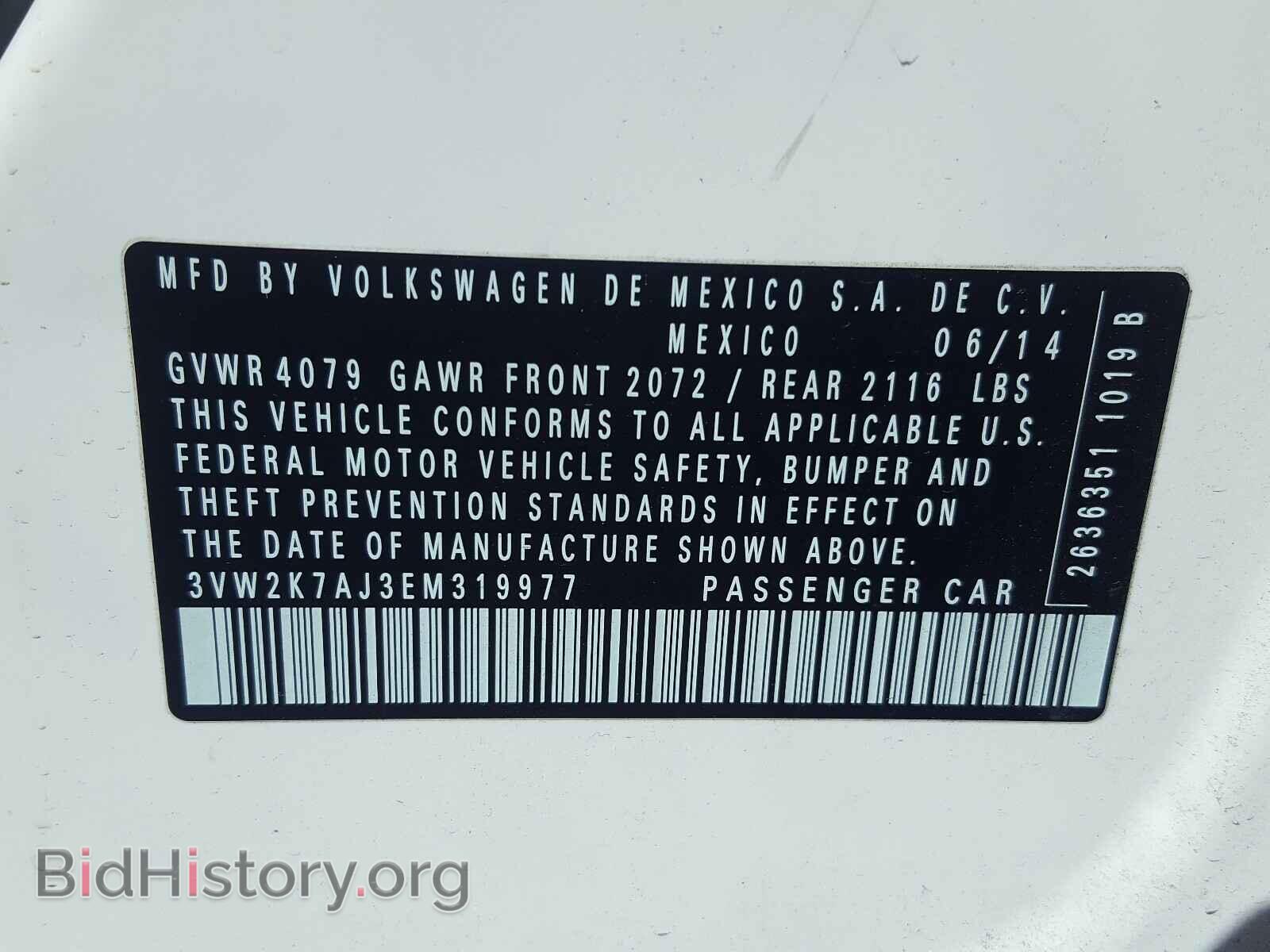 2014 VOLKSWAGEN JETTA - VIN: 3VW2K7AJ3EM319977 - Фото 10