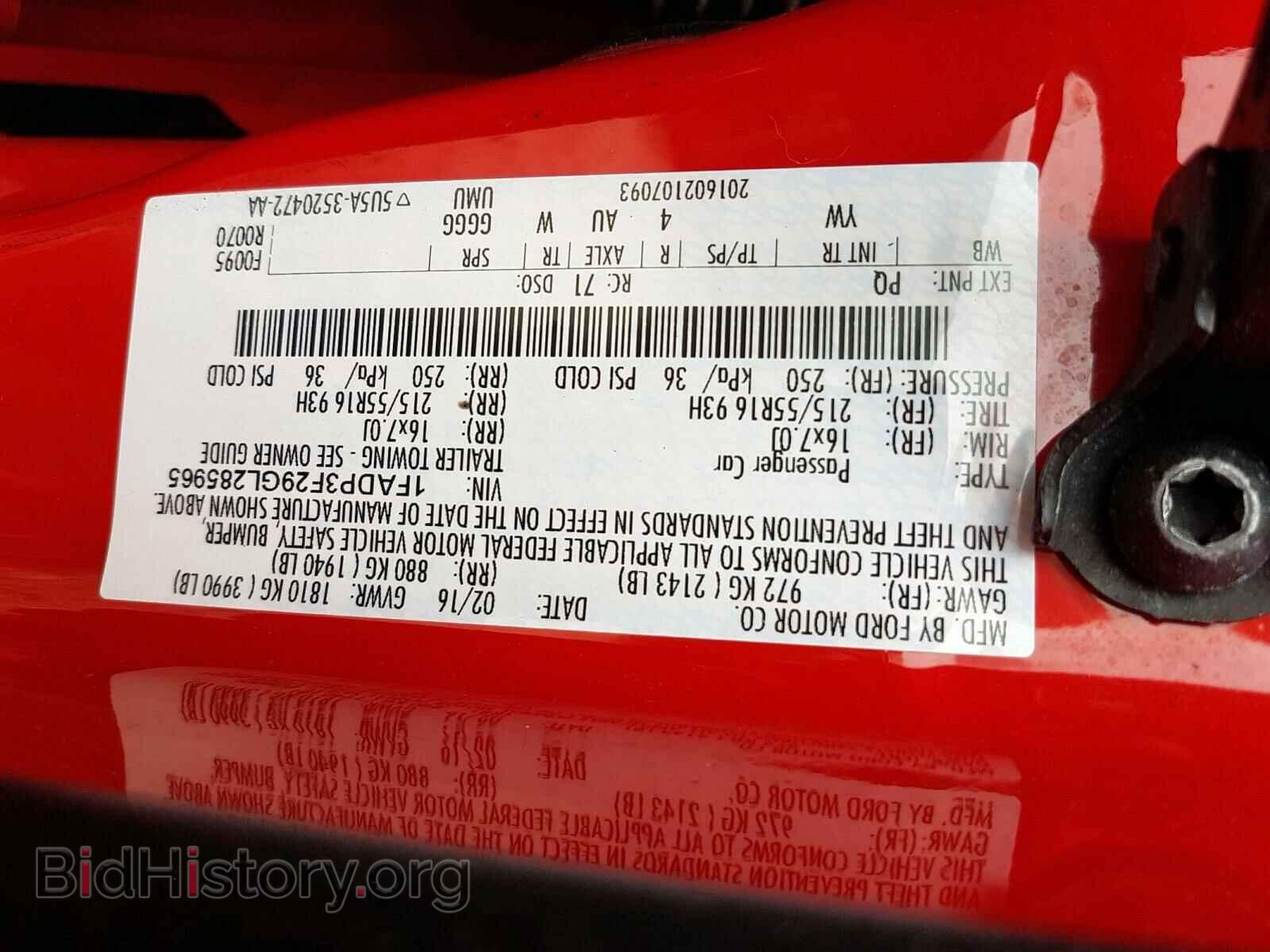 2016 FORD FOCUS - VIN: 1FADP3F29GL285965 - Photo 10