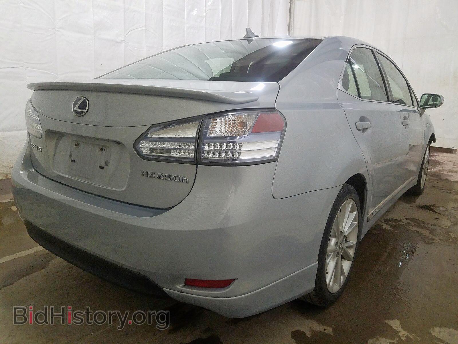 2010 LEXUS HS - VIN: JTHBB1BA7A2006378 - Фото 4