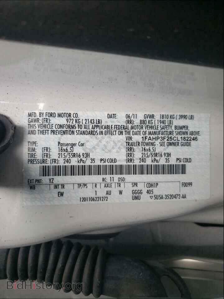 2012 FORD FOCUS - VIN: 1FAHP3F25CL182246 - Фото 10