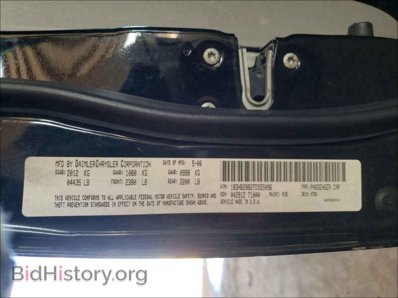2007 DODGE CALIBER - VIN: 1B3HB28B27D555096 - Photo 10