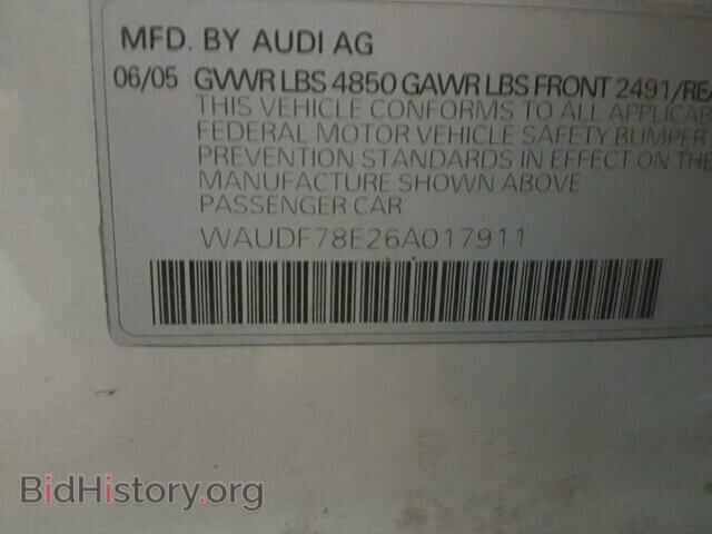 2006 AUDI A4 - VIN: WAUDF78E26A017911 - Photo 10