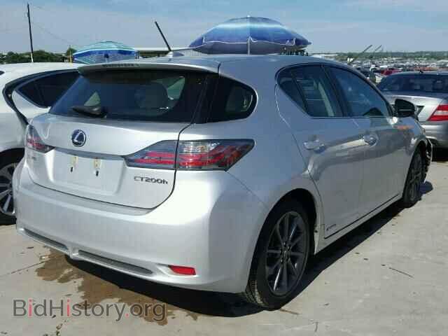 2012 LEXUS CT 200 - VIN: JTHKD5BH5C2091660 - Фото 4