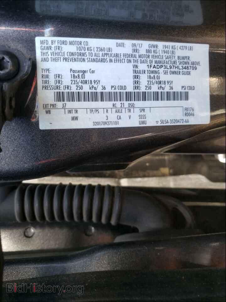 2017 FORD FOCUS - VIN: 1FADP3L97HL348709 - Фото 10