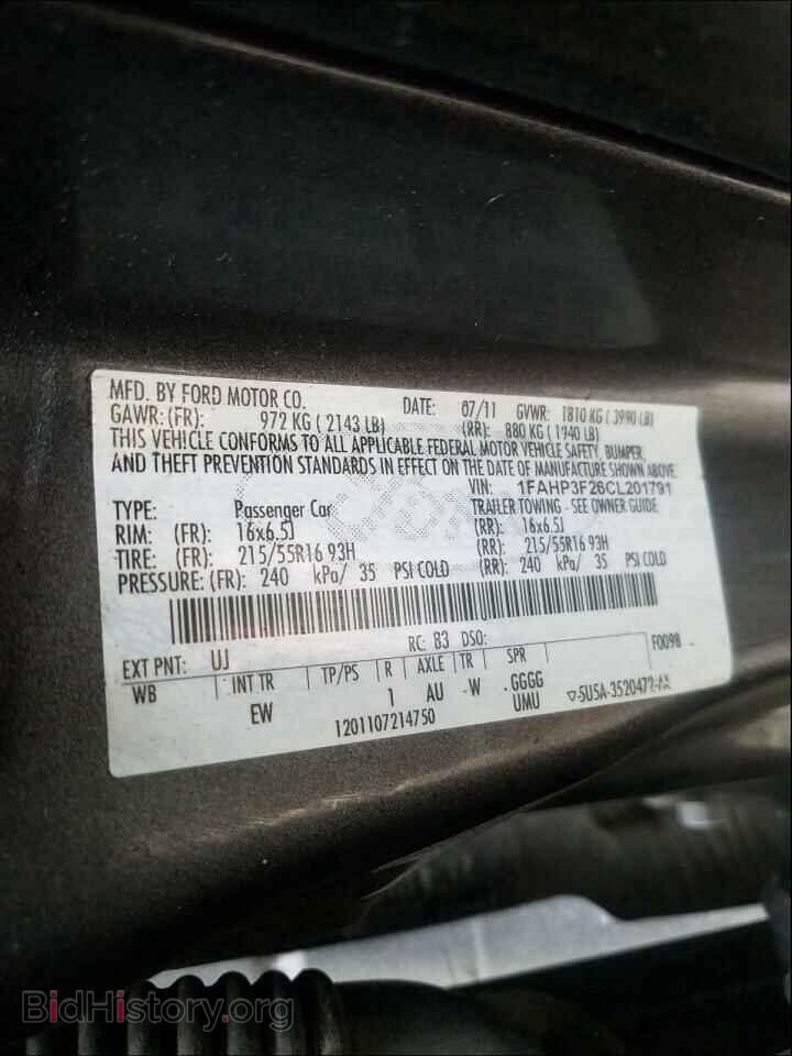 2012 FORD FOCUS - VIN: 1FAHP3F26CL201791 - Photo 10