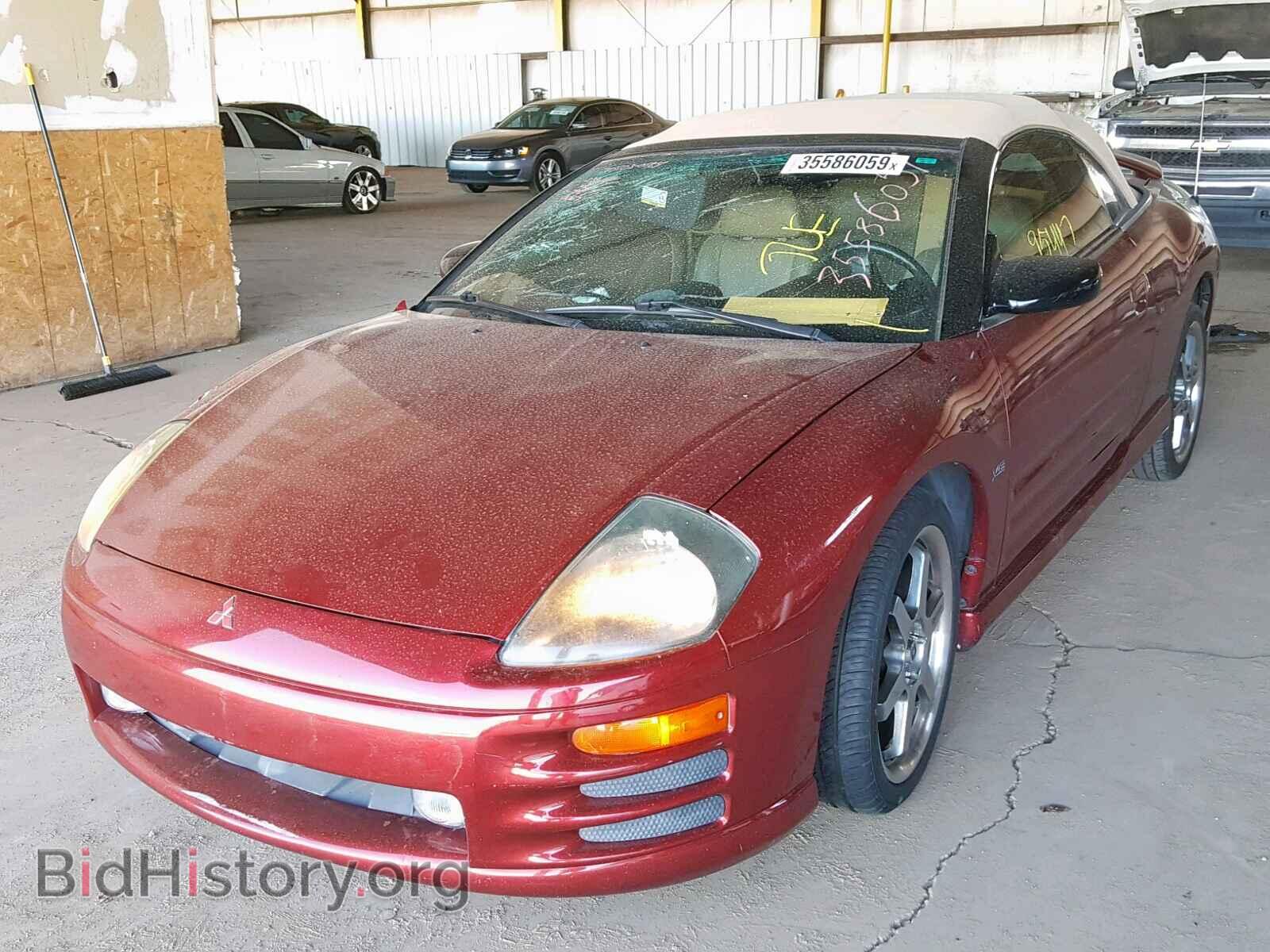2001 MITSUBISHI ECLIPSE - VIN: 4A3AE85H51E200067 - Фото 2