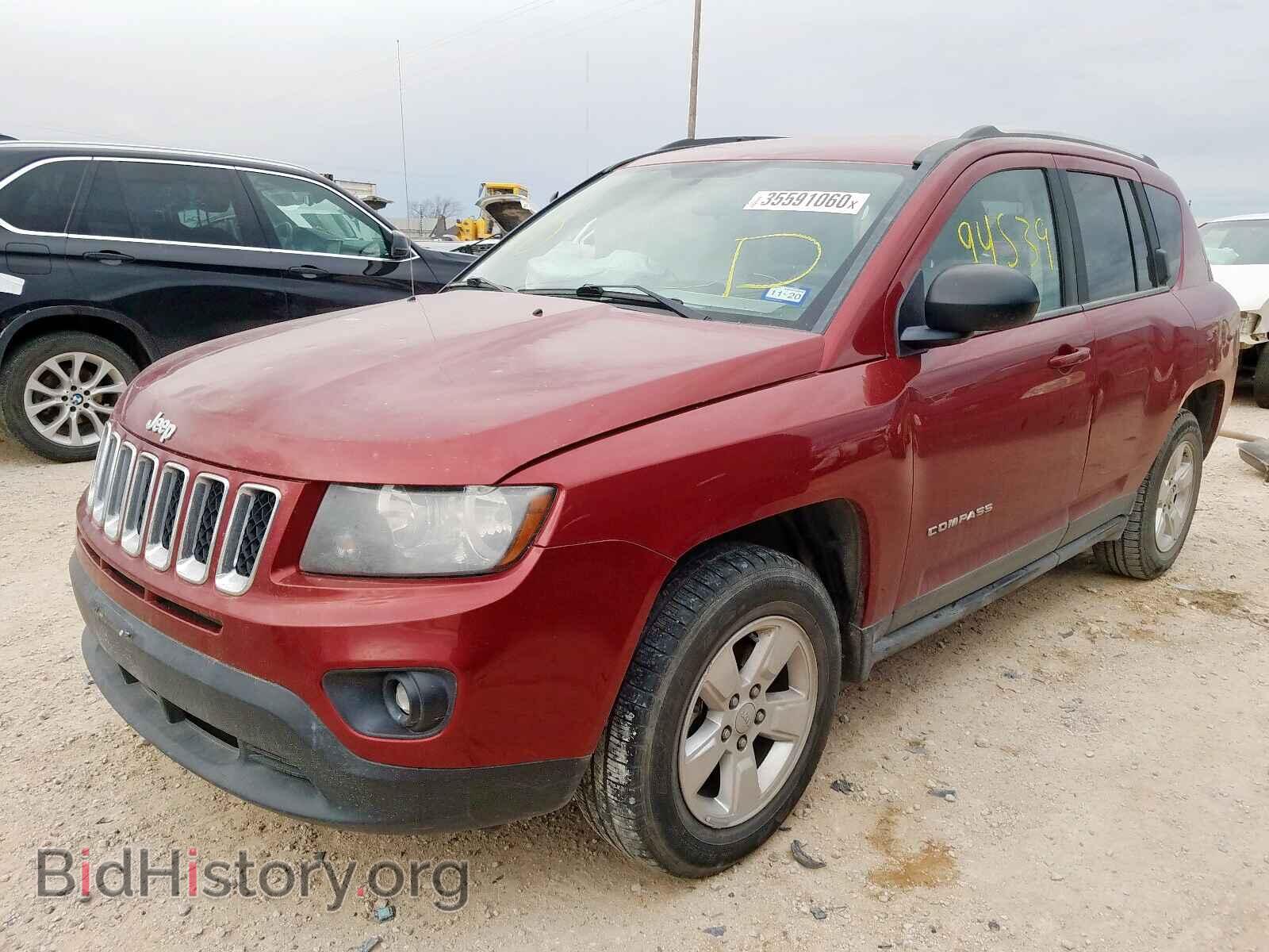 2014 JEEP COMPASS - VIN: 1C4NJCBAXED750113 - Фото 2