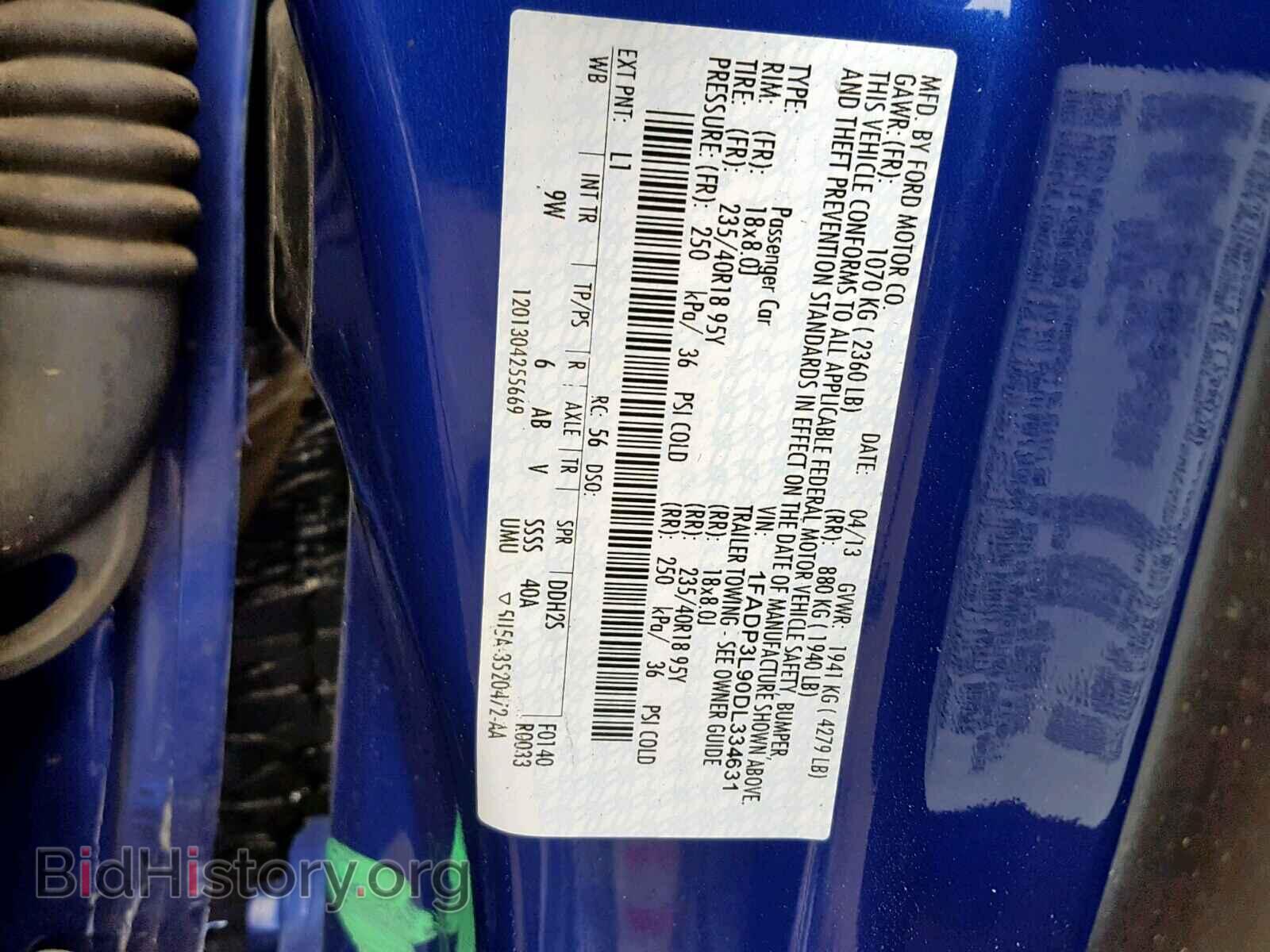2013 FORD FOCUS - VIN: 1FADP3L90DL334631 - Photo 10