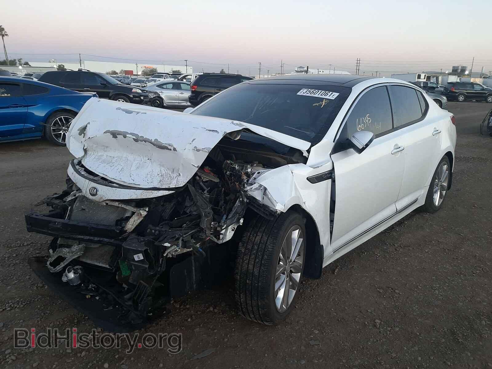 2015 KIA OPTIMA - VIN: 5XXGR4A64FG455343 - Фото 2