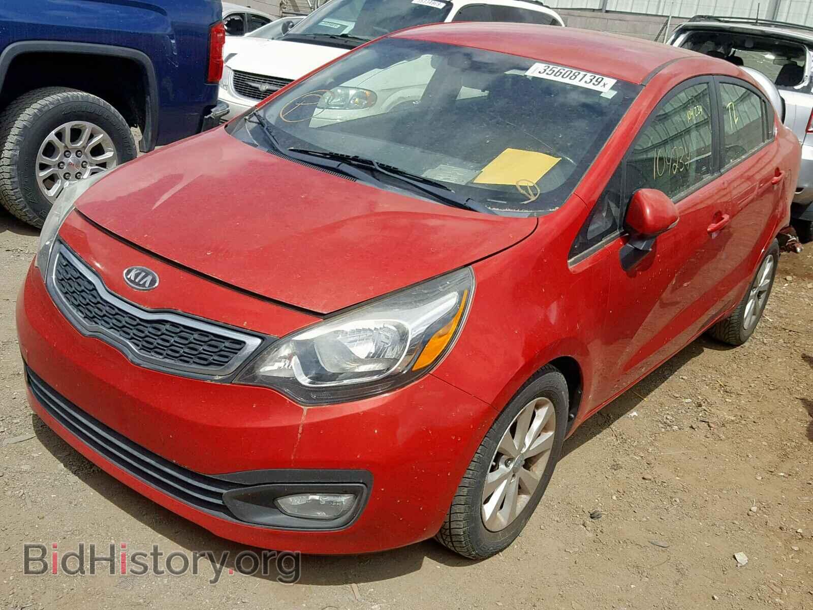 2013 KIA RIO - VIN: KNADN4A34D6116952 - Фото 2